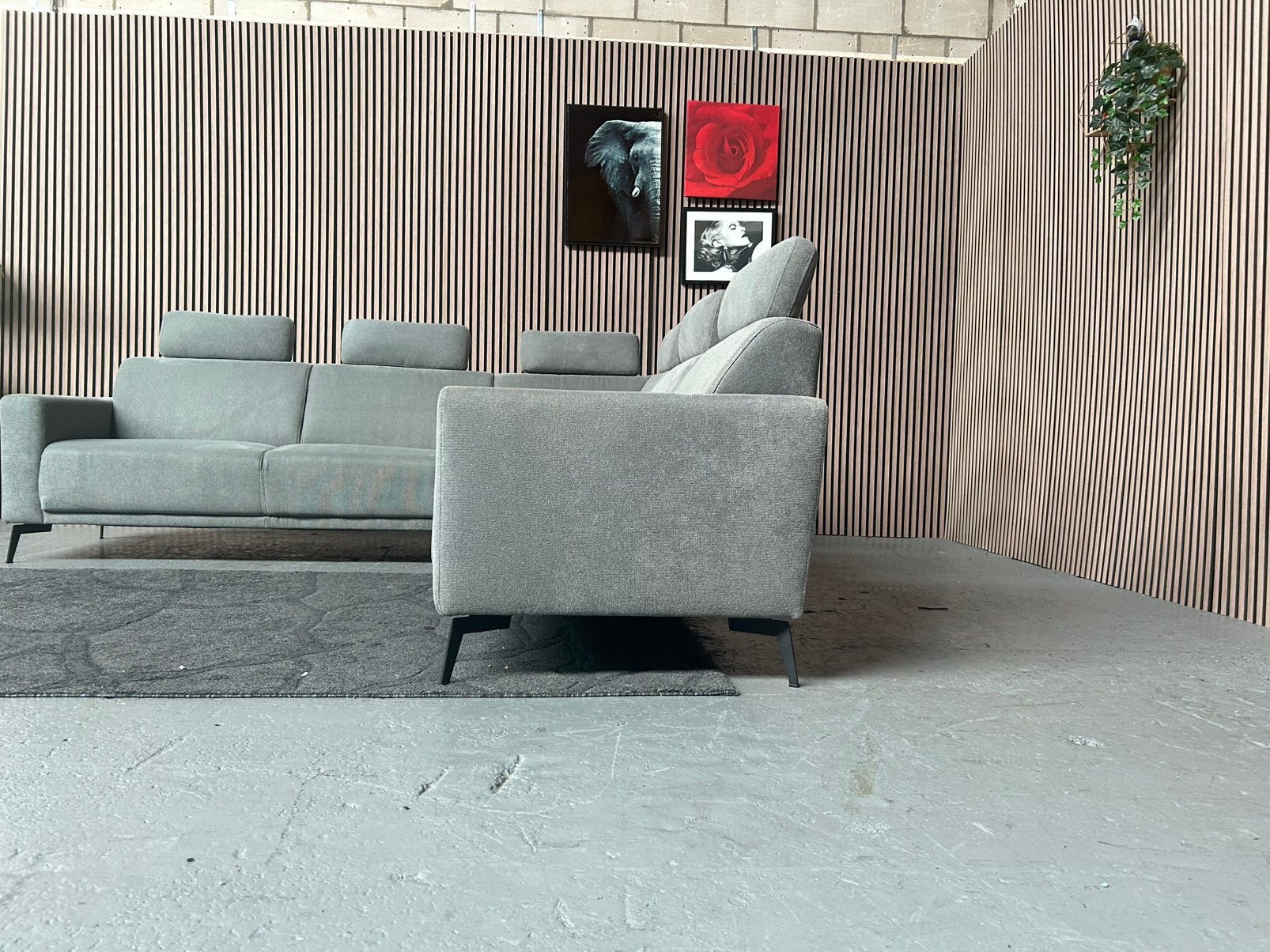 GRATIS LEVERING LICHT BLAUWE HOEKBANK 255X255 GEREINIGD, 250 tot 300 cm, Hoekbank, Ophalen of Verzenden, Vierpersoons of meer