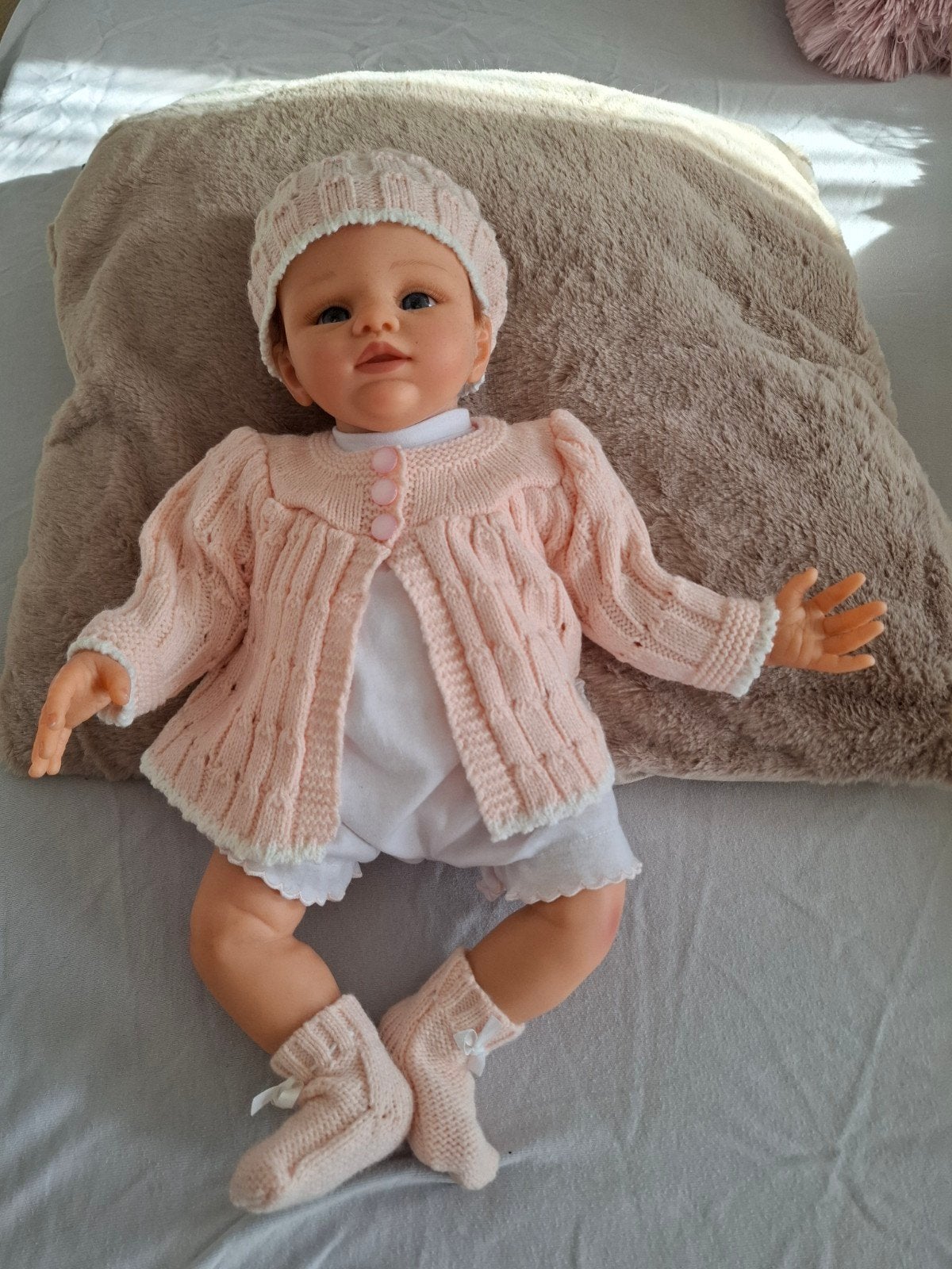 Abby Rose Reborn Babypop - Realistisch en Handgemaakt, Verzamelen, Ophalen of Verzenden, Zo goed als nieuw, Babypop