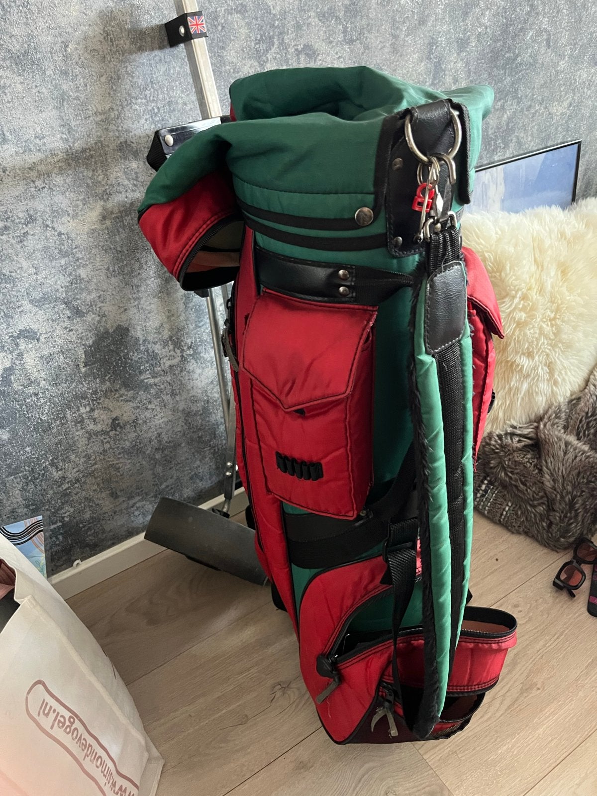 Golf tas met kar - Ideaal voor beginners, Ophalen, Gebruikt, Tas