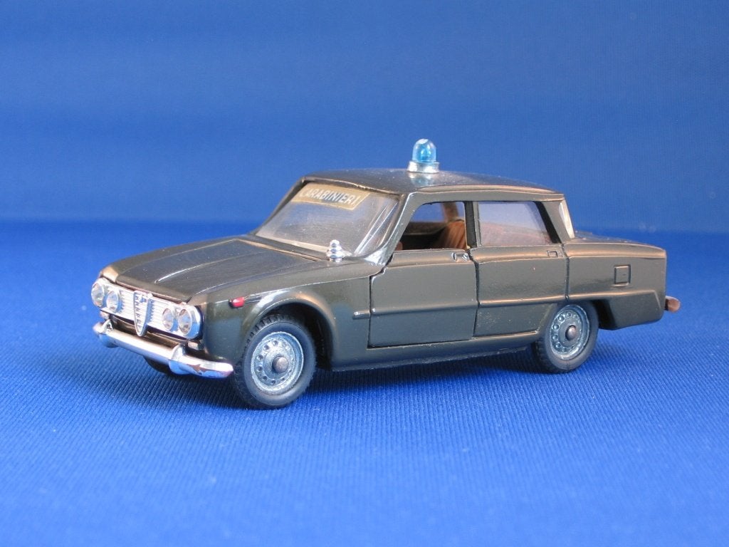 Mod 08 Alfa Romeo Giulia Carabinieri , Politoys M, Ophalen of Verzenden, Gebruikt, Auto, Overige merken