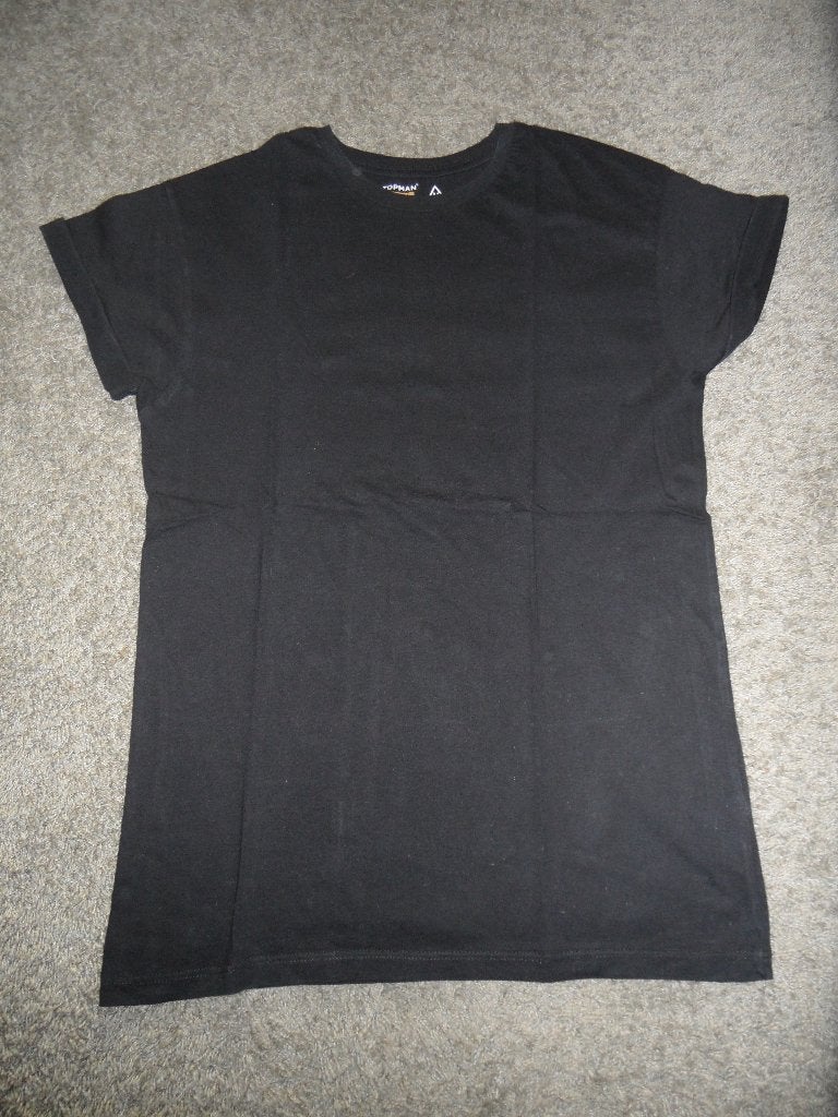 In goede staat: zwart T-shirt/sportshirt Topman, maat M, Maat 48/50 (M), Zwart, Ophalen of Verzenden, Zo goed als nieuw