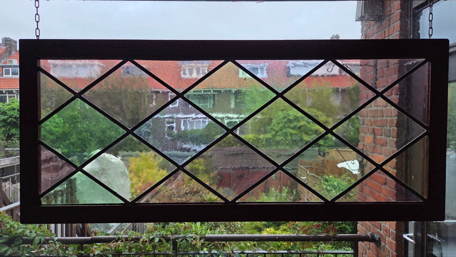 Decoratief glas-in-lood raamhanger, Ophalen of Verzenden