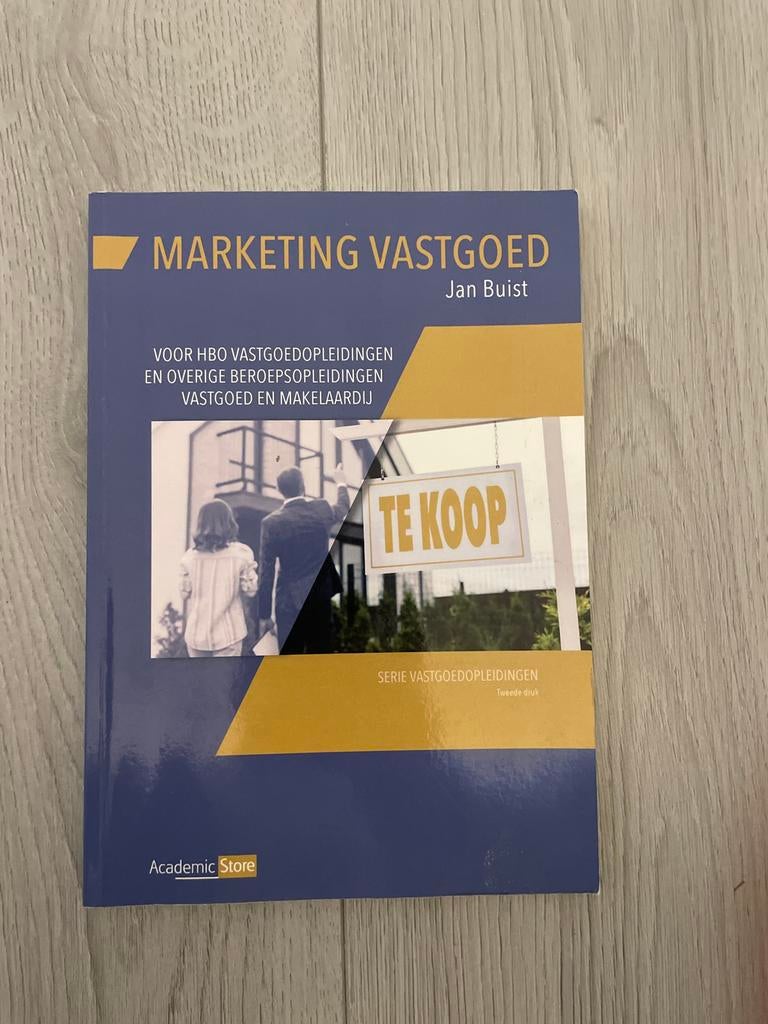 Boek Marketing Vastgoed Jan Buist, Boeken, Ophalen of Verzenden, Gamma, Gelezen, HBO