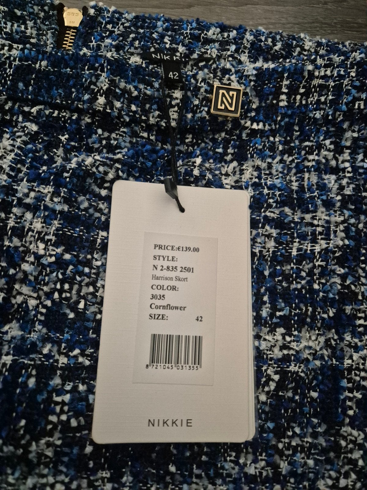 Nikkie Harrison Skort - Nieuw met kaartje, Blauw, Maat 42/44 (L), Nieuw, Ophalen of Verzenden