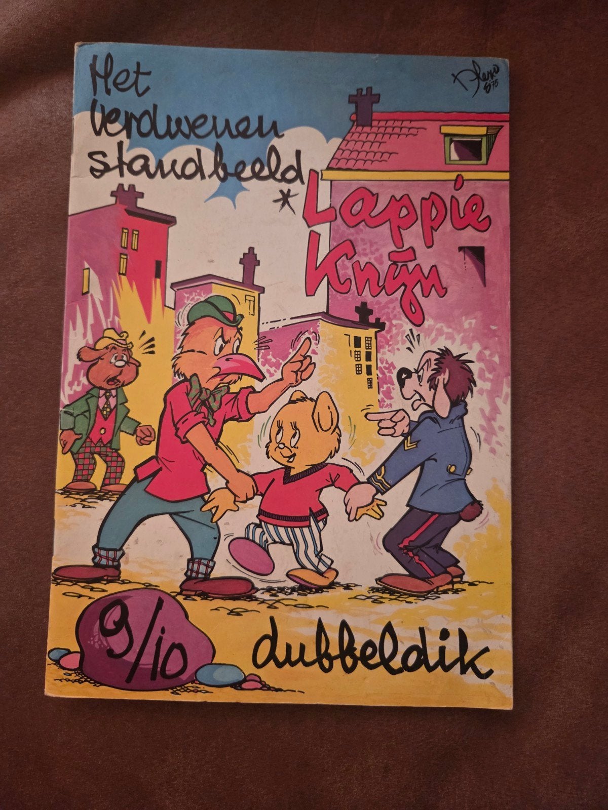 Lappie Knijn 9/10 - Het Verdwenen Standbeeld, Boeken, Eén stripboek, Ophalen of Verzenden, Alex Overeijnder