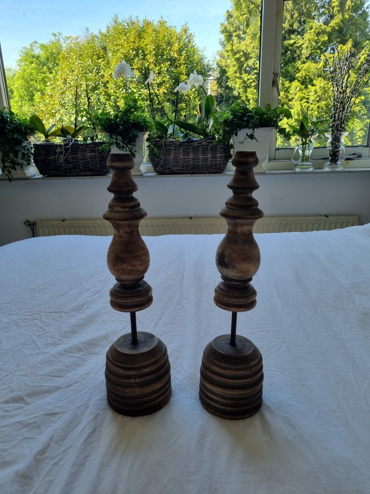 Pinakels ornamenten hout groot, Ophalen of Verzenden