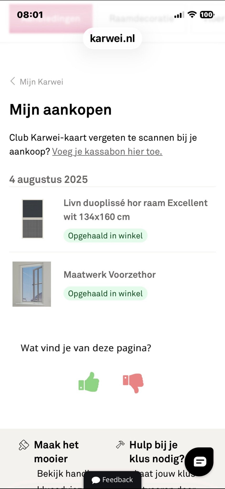 hor ( voorzet)Wit - Pollenwerend gaas, Ophalen, Minder dan 80 cm, Nieuw, Overige typen