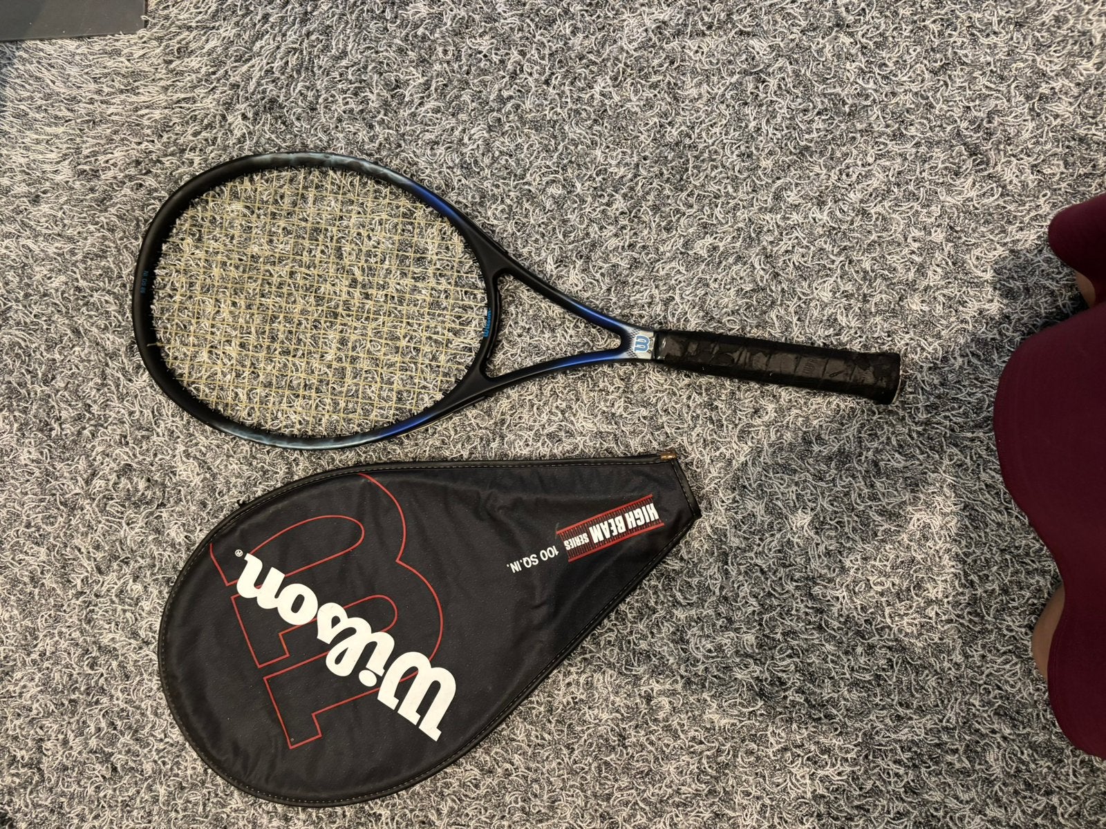 Wilson tennisracket met hoes, ., Ophalen of Verzenden, Zo goed als nieuw, Wilson