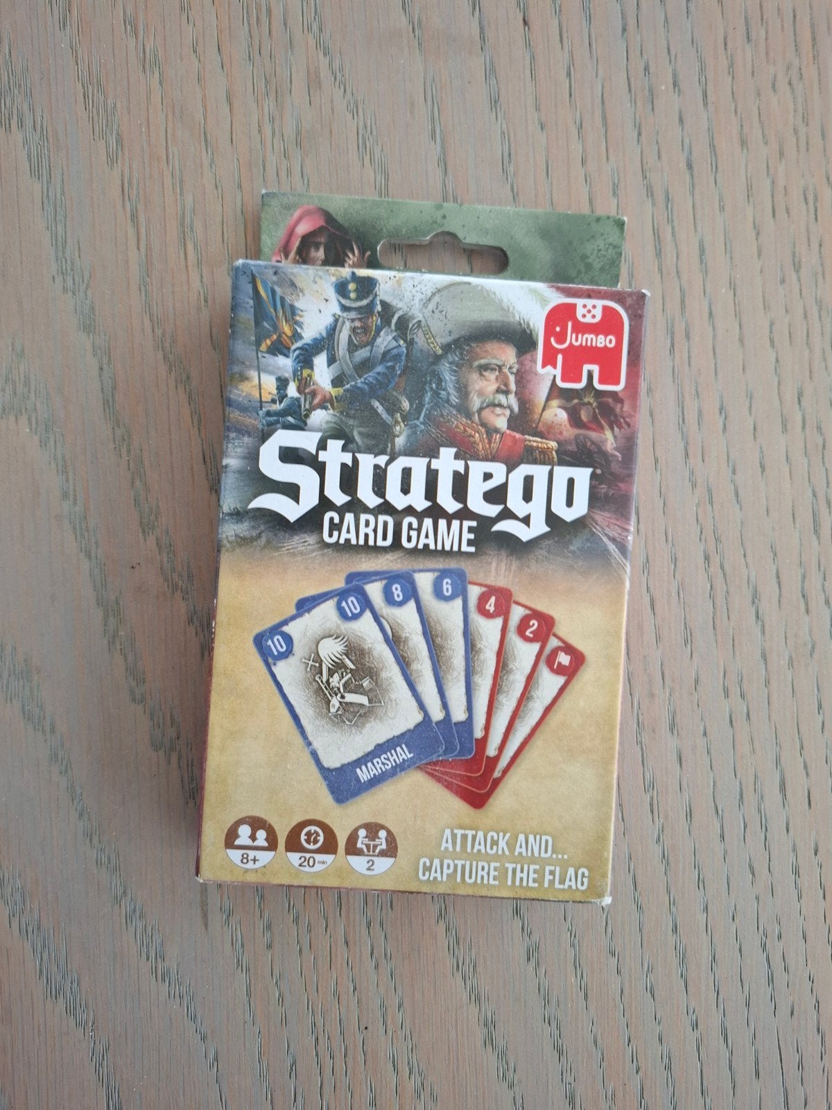 Stratego Card Game - Compact Strategisch Kaartspel, Een of twee spelers, Ophalen of Verzenden, Nieuw, Jumbo