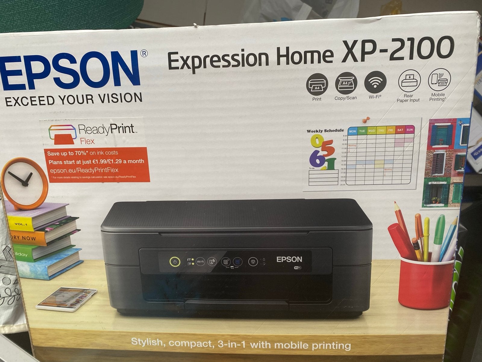 Epson Expression Home XP-2100 All-in-One Printer, Computers en Software, Ophalen, Inkjetprinter, All-in-one, Draadloos