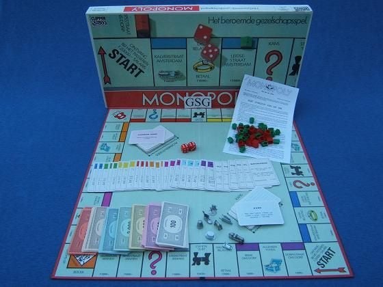 Monopoly groot nr. 010632-02, Hobby en Vrije tijd, Ophalen, Zo goed als nieuw