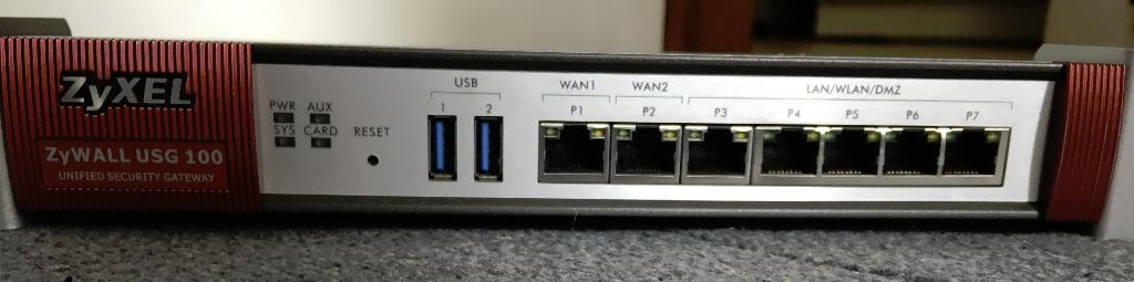 Zyxel ZyWall USG 100 Router 21-3, Ophalen of Verzenden, Zo goed als nieuw, Router, ZyXEL