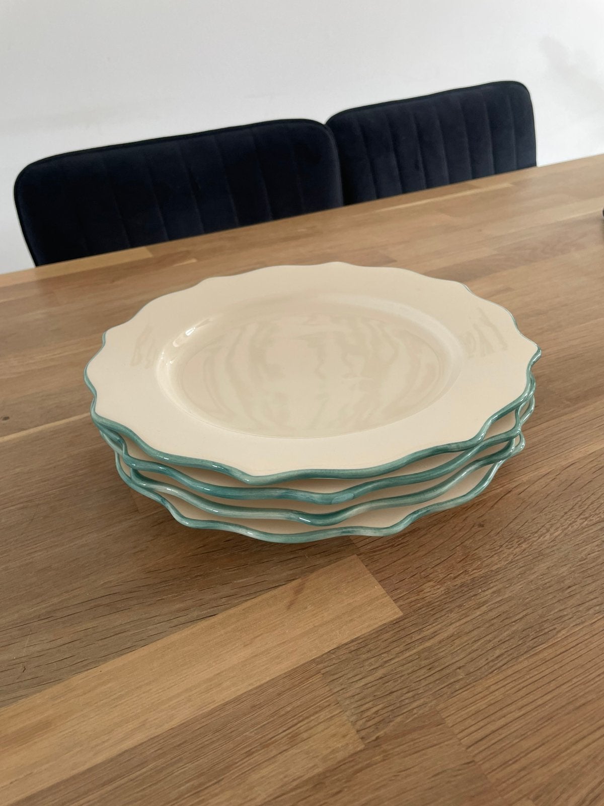 4x Forest Scalloped Dinner Plate Anna + Nina, Ophalen, Nieuw, Bord(en), Overige stijlen
