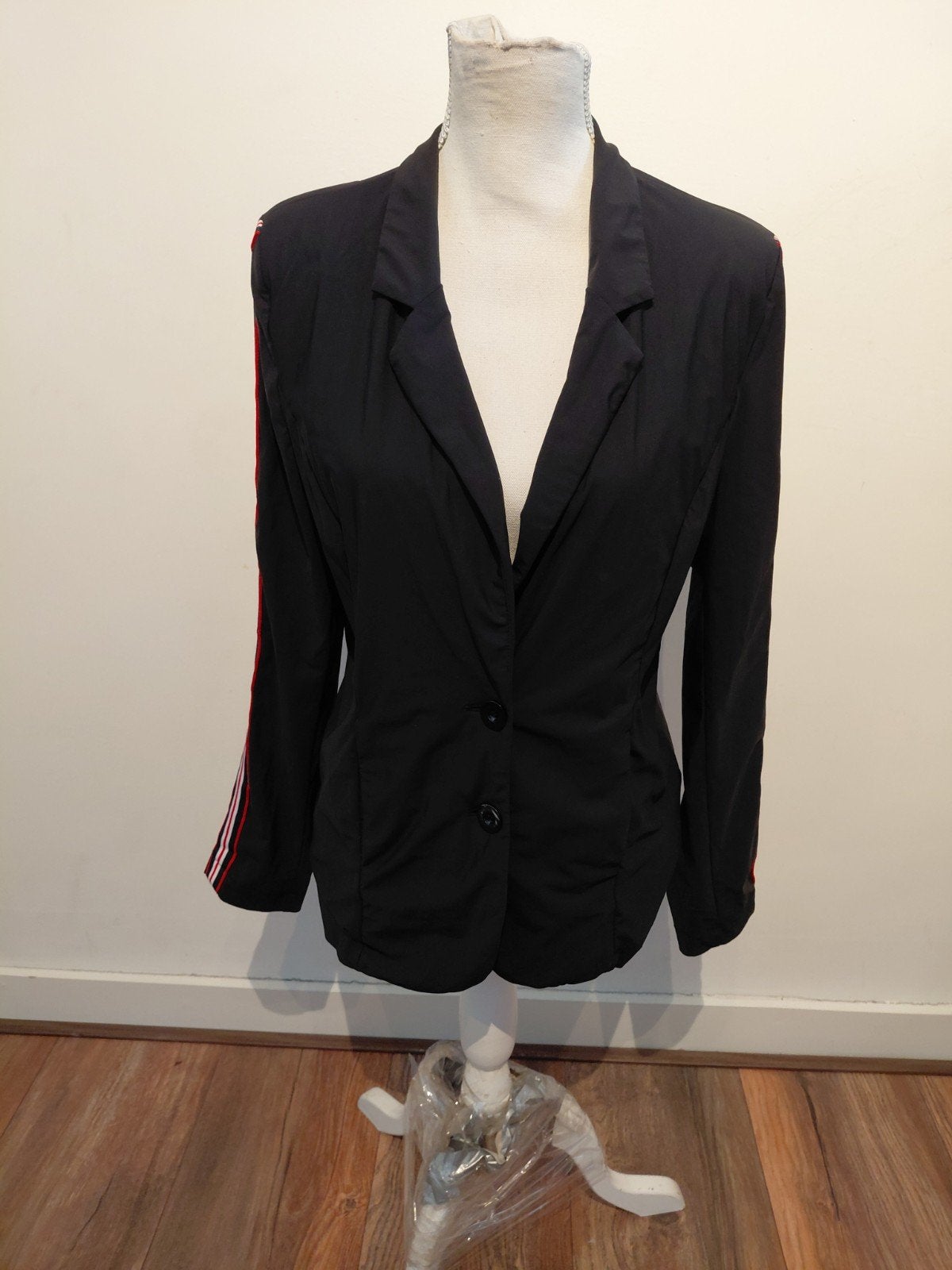 Ambika Travelstof Blazer Maat XL, Zwart, Maat 46/48 (XL) of groter, Ophalen of Verzenden, Zo goed als nieuw