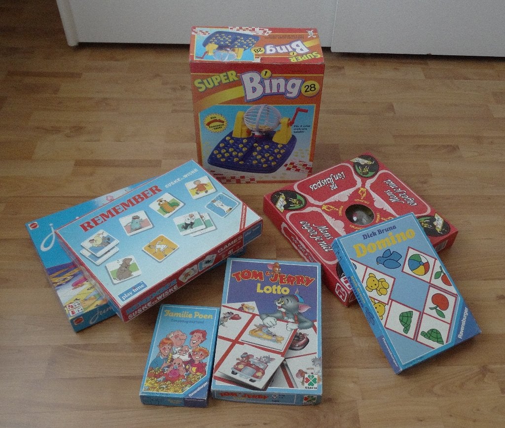 7 kinderspellen in 1 koop, Ophalen of Verzenden, Gebruikt
