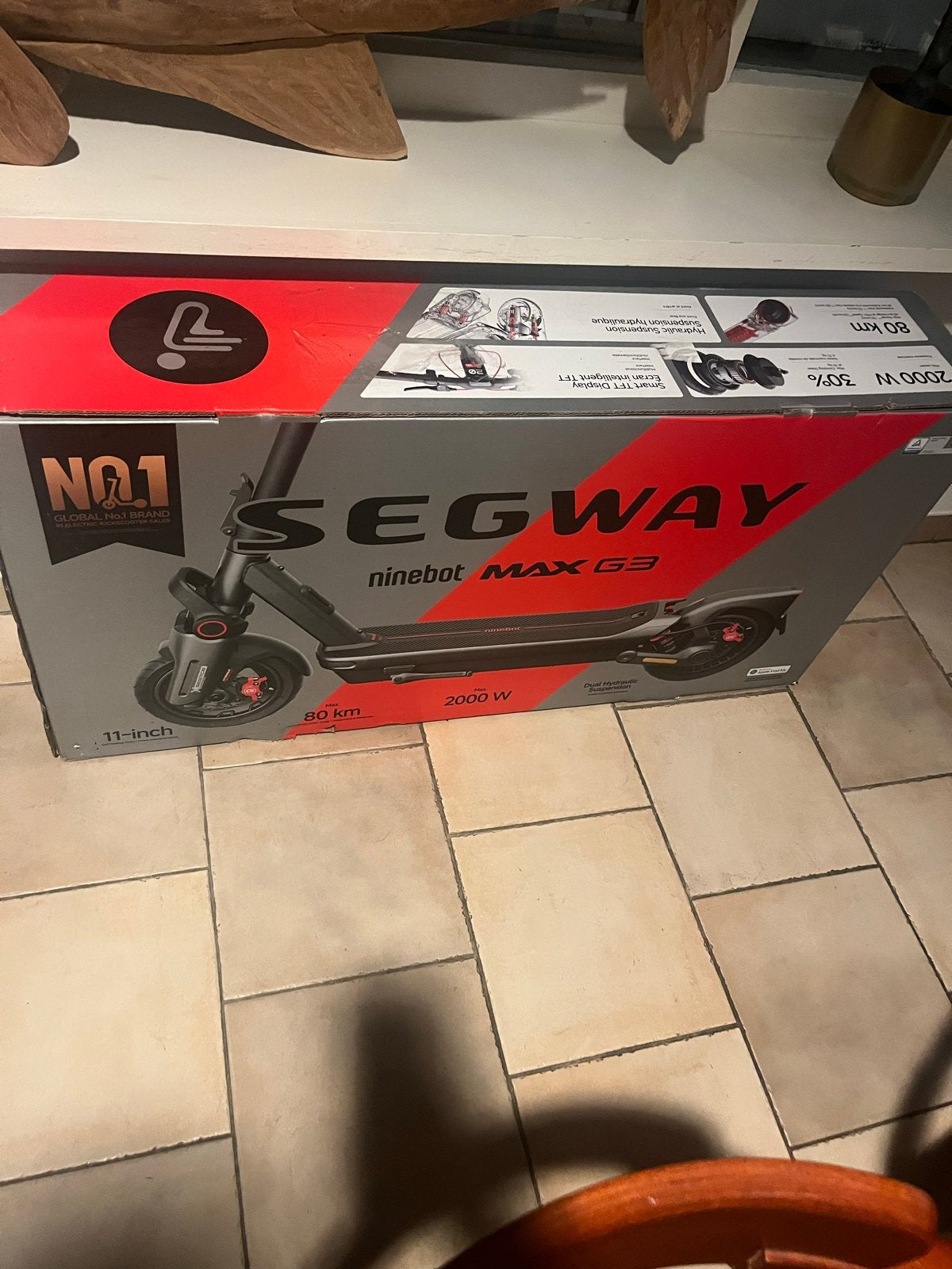 Segway Ninebot MAX G30 Elektrische Step (E-scooter), Ophalen, Nieuw, Elektrische step (E-scooter)