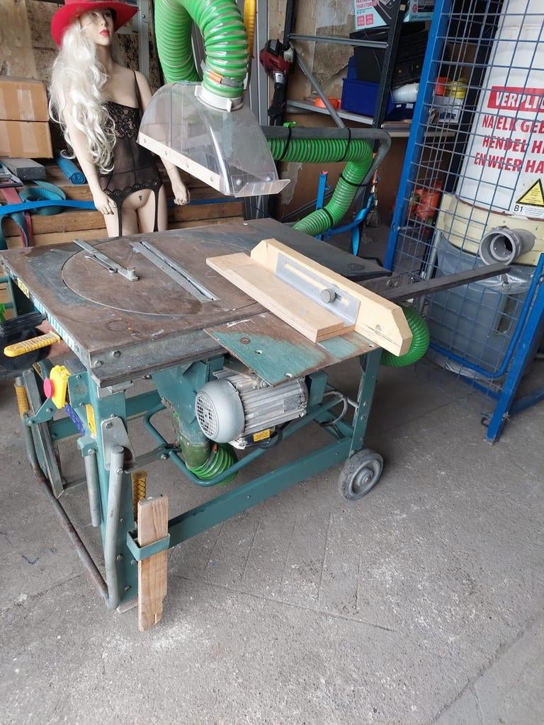 Zaagtafel met afzuiger, Doe-het-zelf en Verbouw, Gereedschap | Zaagmachines, Ophalen, Gebruikt, Cirkelzaag, 70 mm of meer