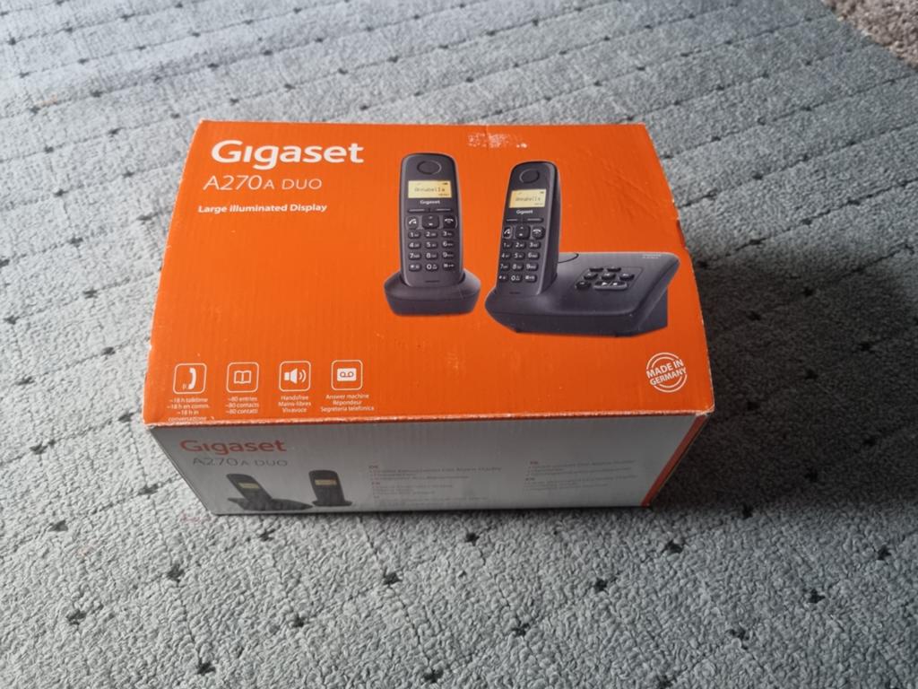 Gigaset A270 duo huistelefoon, Ophalen of Verzenden, Gebruikt, 2 handsets
