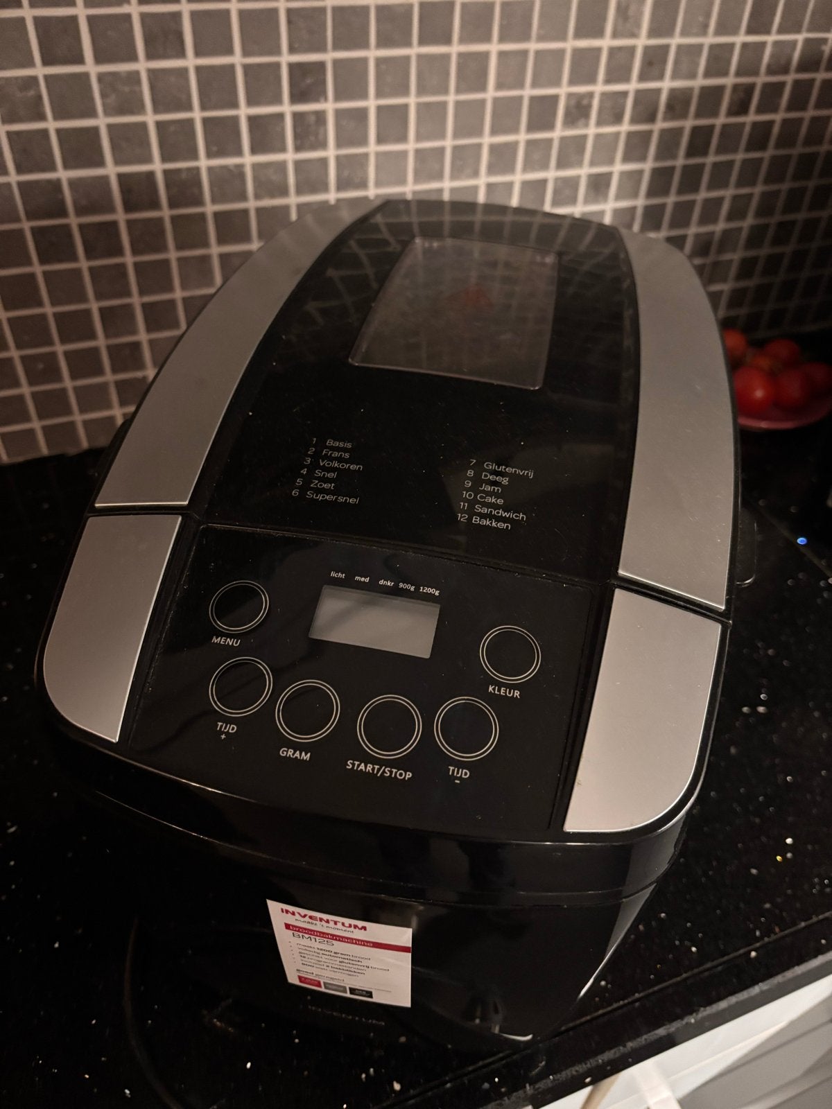 Inventum Broodbakmachine BM128 - Zo goed als nieuw, Met timer, 800 tot 1200 gram deeg, Ophalen of Verzenden, Zo goed als nieuw