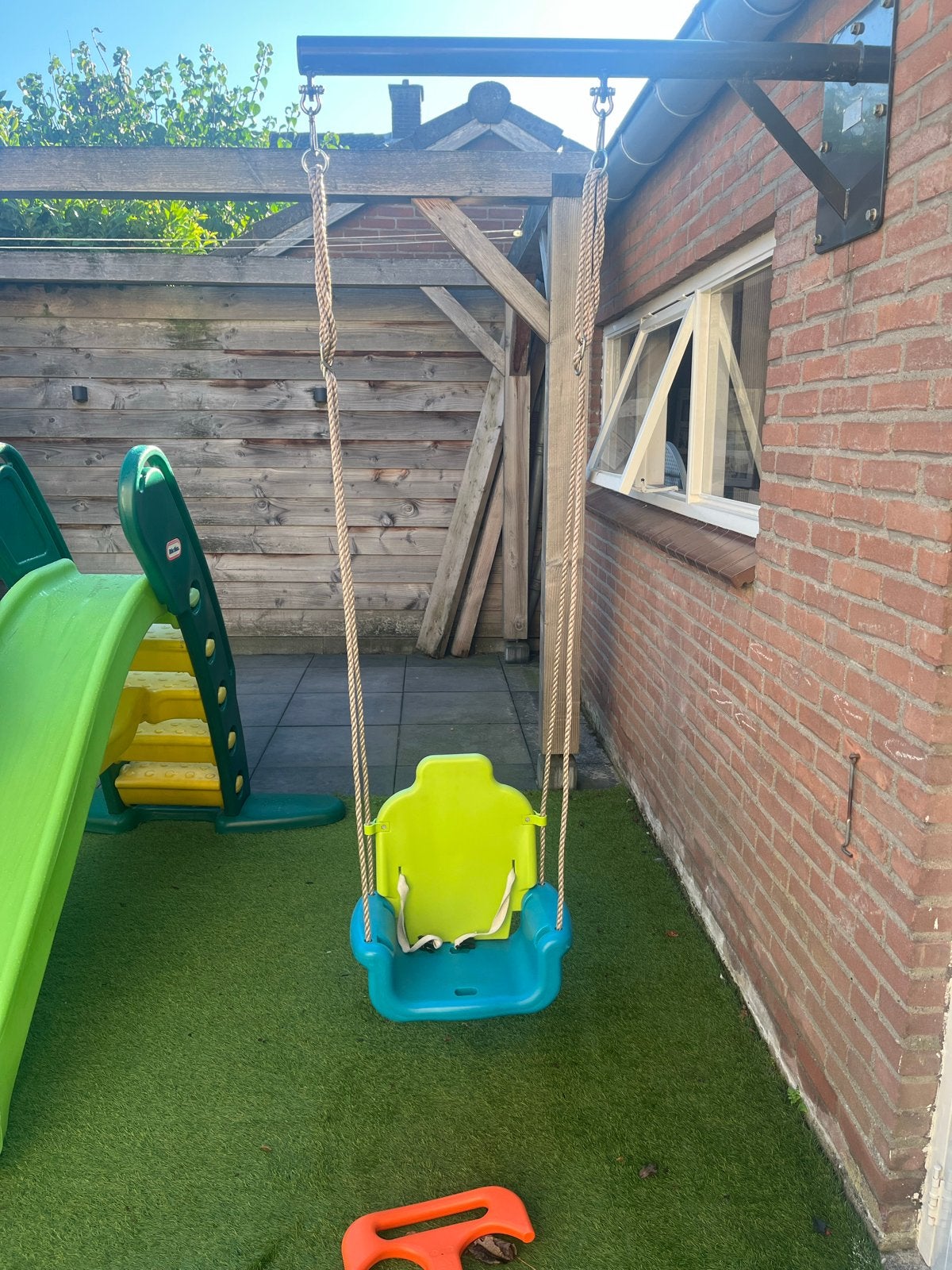 Baby schommel met veiligheidsbeugel, Ophalen, Gebruikt, Schommel