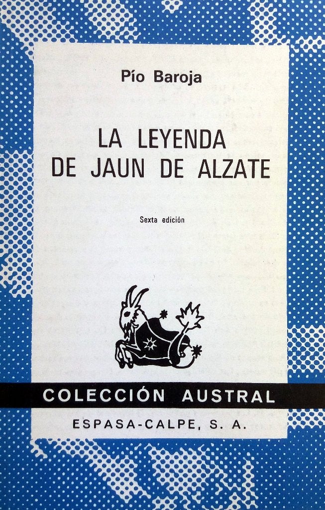 Pío Baroja - La leyenda de Jaun de Alzate (SPAANSTALIG), Ophalen of Verzenden, Gelezen, Fictie