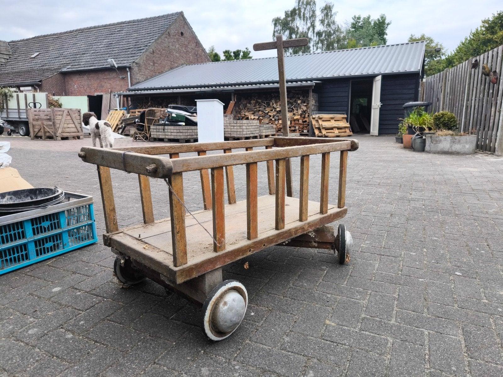 Antieke bolderkar, Ophalen