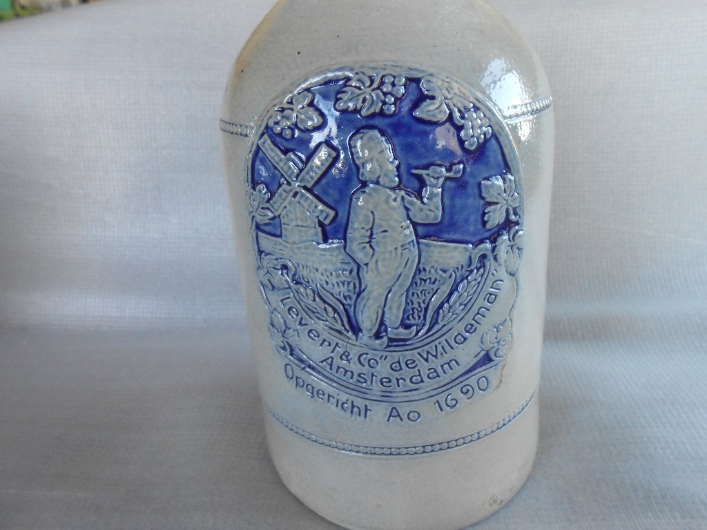 Oude Jeneverkruik Levert & Co. "de Wildeman" 1ltr., Antiek en Kunst, Ophalen