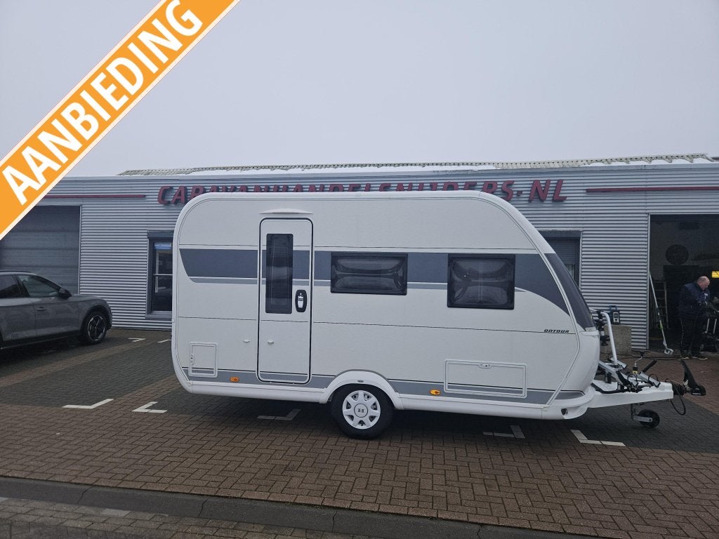 Hobby Ontour 390 SF caravan als nieuw!!, Hobby, Bedrijf, Schokbreker, Tot 4 meter