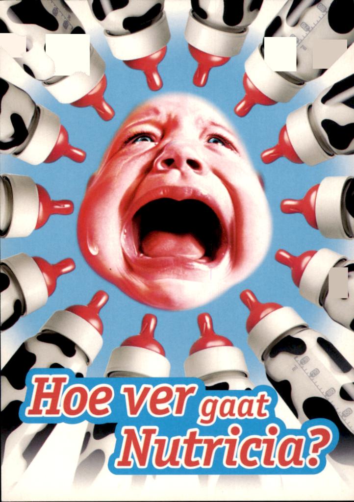 Promotiekaart, Hoe ver gaat Nutricia?, Verzamelen, Verzenden, 1980 tot heden, Ongelopen, Overige thema's