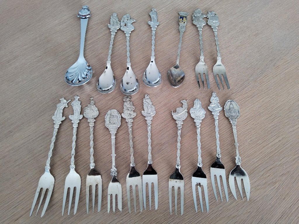 Lepeltjes en vorkjes., Antiek en Kunst, Ophalen of Verzenden
