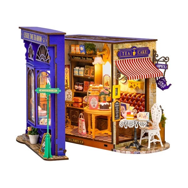 Robotime Leisure Time Tea Room DG171 Bouwpakket Nieuw, ROKR, Gebouwen, Nieuw, Meerkleurig