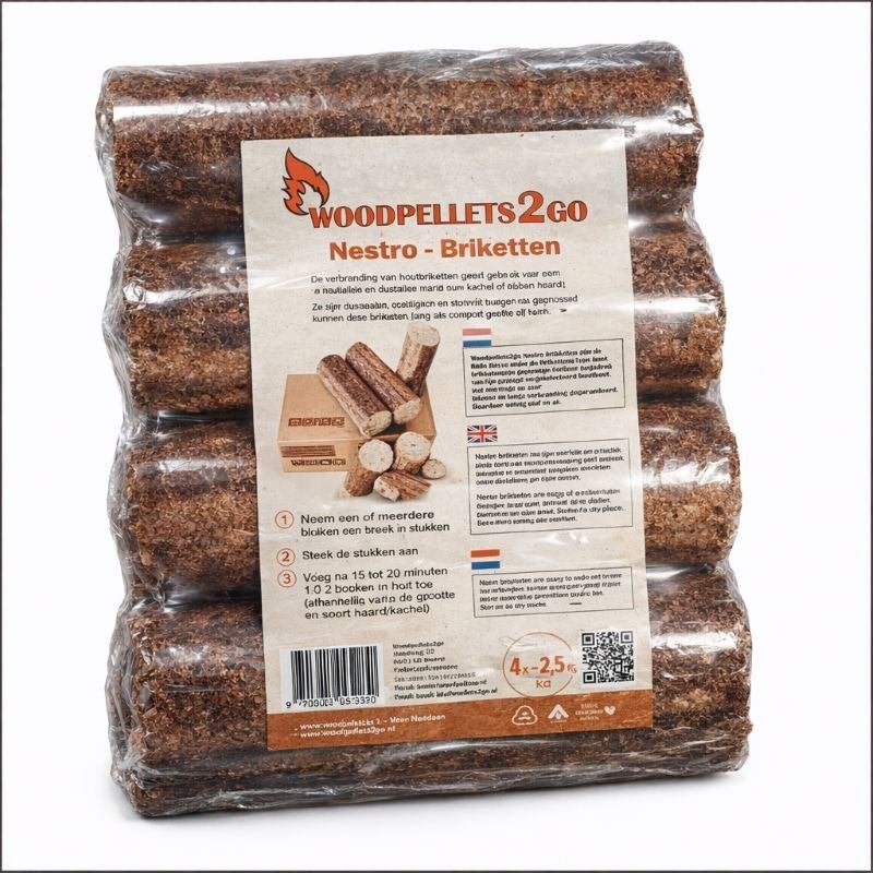 Nestro Briketten ( klein verpakking ), Tuin en Terras, Minder dan 3 m³, Ophalen of Verzenden