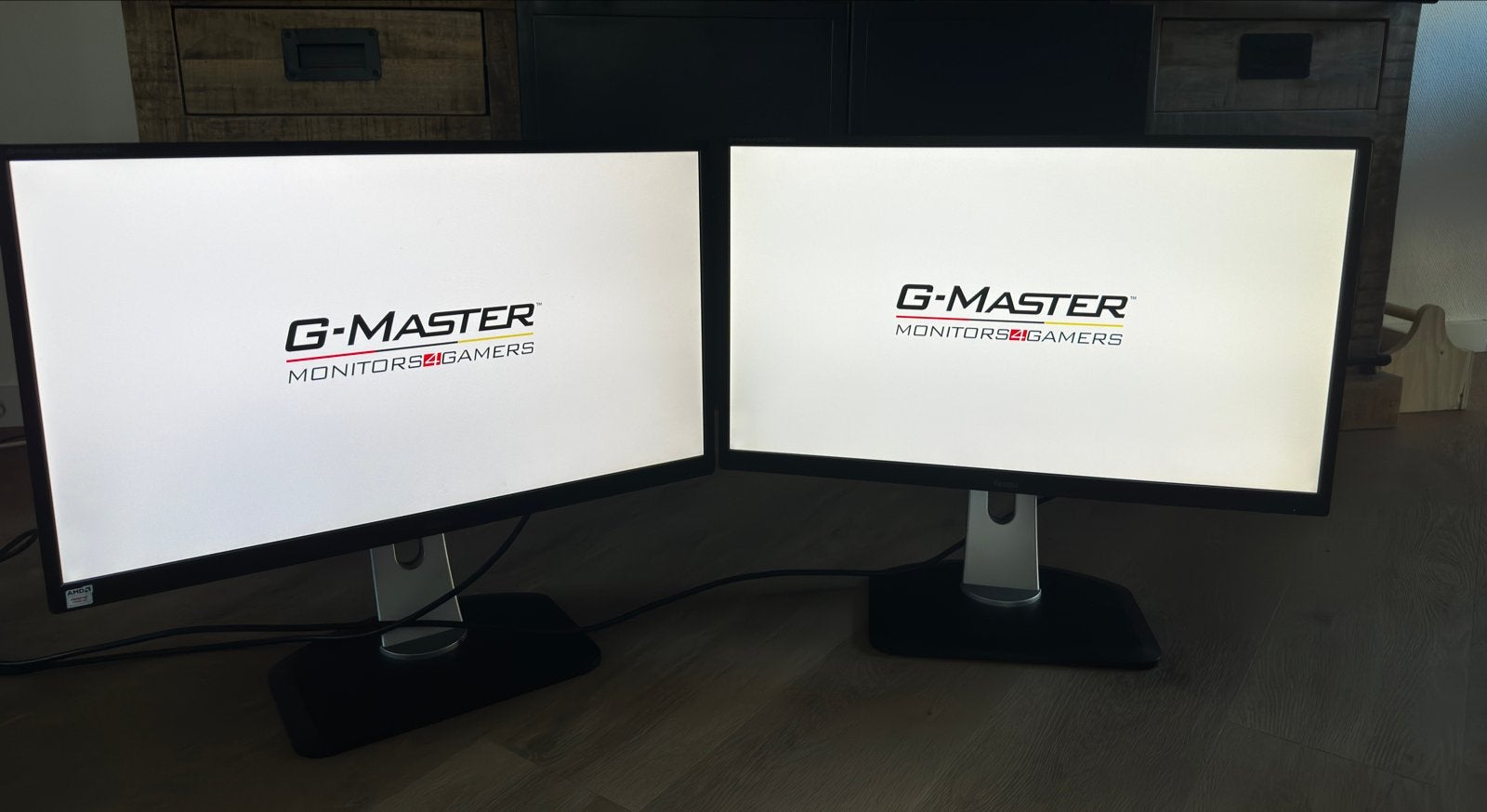 Twee Iiyama G-master 27” gaming-monitoren, Gebruikt, In hoogte verstelbaar, Minder dan 1 ms, Quad HD (2K)