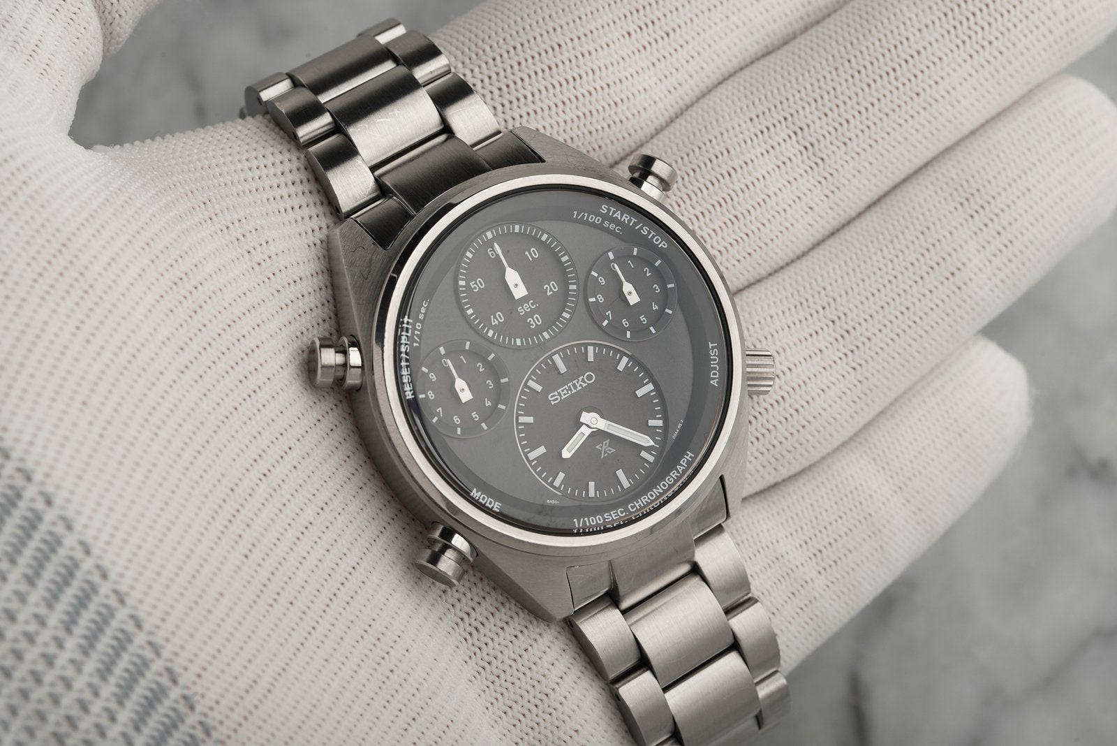 Seiko speedtimer Spirit SBER003, Gebruikt, Staal, Polshorloge, Ophalen of Verzenden