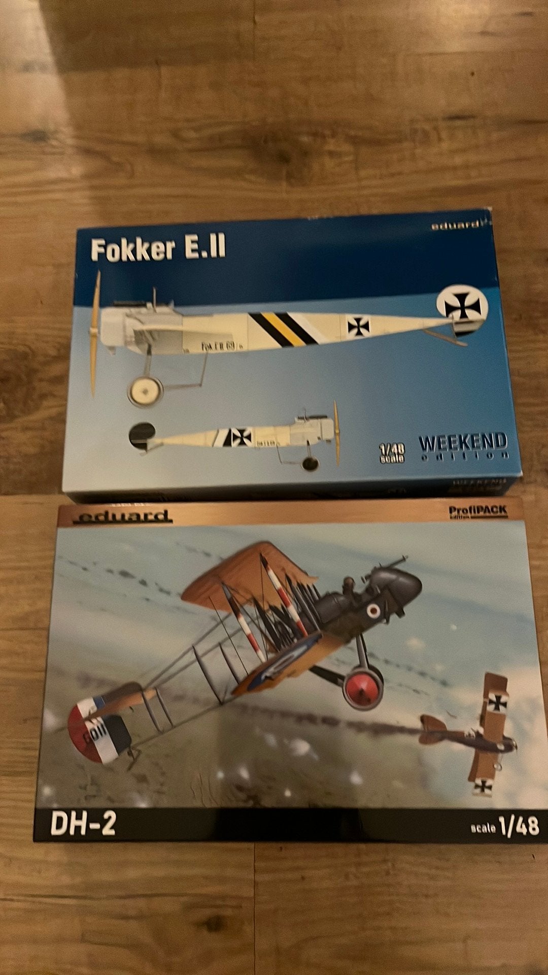 1/48 Eduard Dh2 en Fokker E111, Overige merken, Ophalen of Verzenden, Zo goed als nieuw, Groter dan 1:72