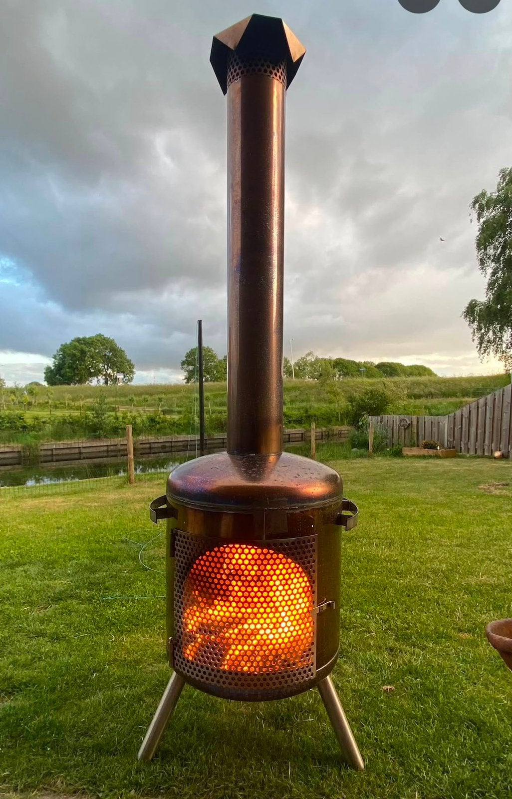 tuinhaard rvs tuinkachel terrasverwarming terraskachel haard, Ophalen of Verzenden, Nieuw