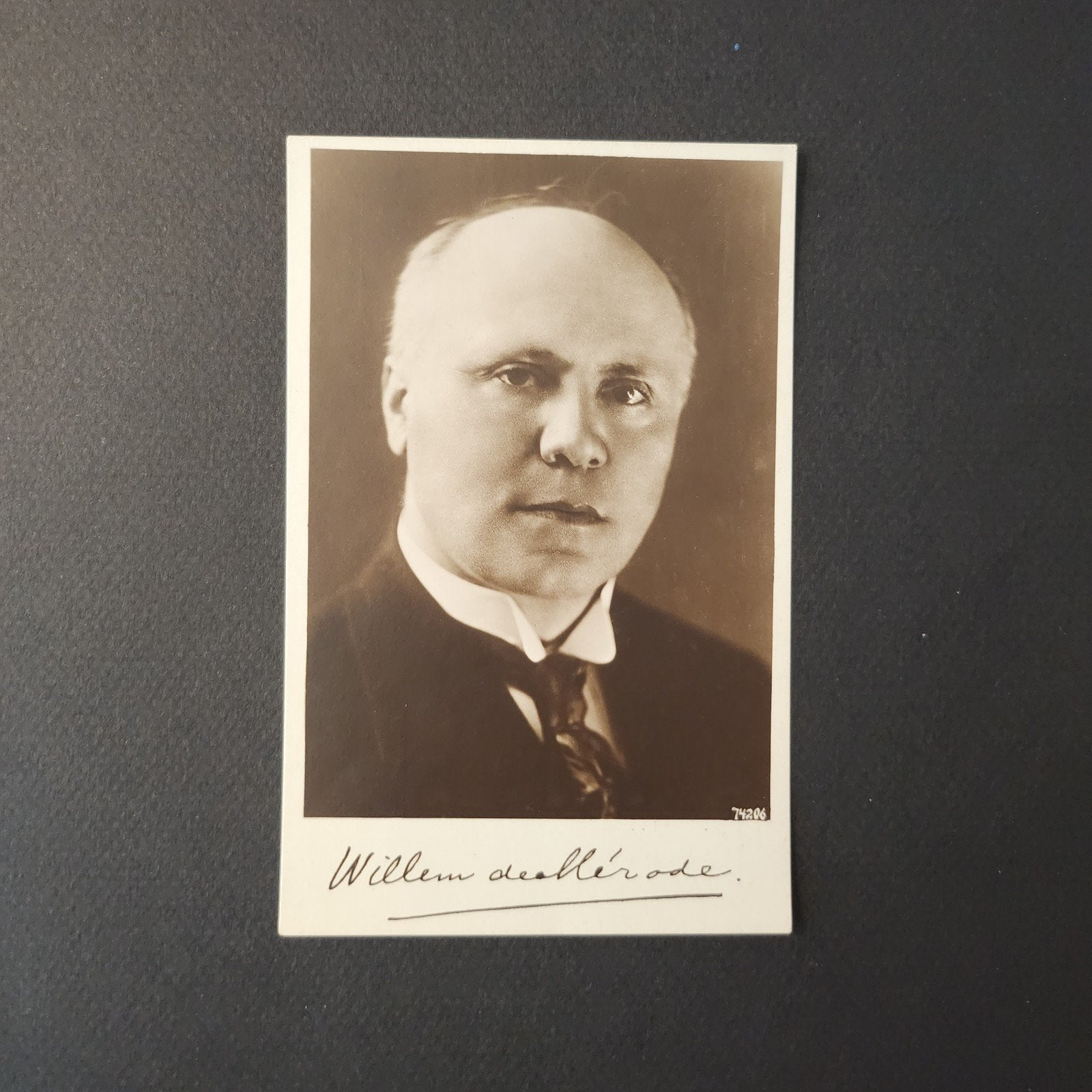 Willem de Mérode - Zeldzame Foto met Handtekening, Verzenden, Voor 1940, Overige onderwerpen