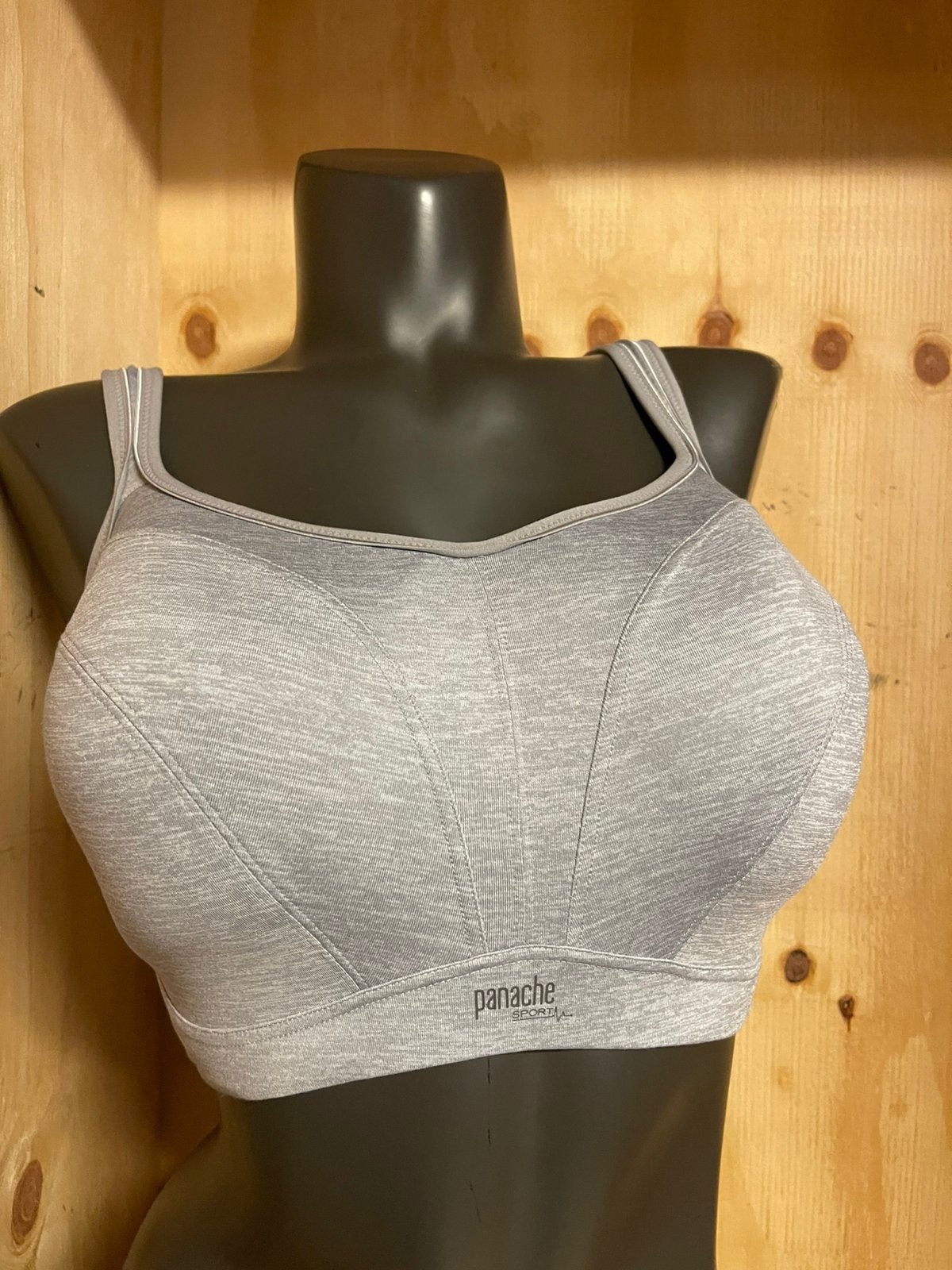 Panache sport bh met beugel Maat eu 60j is uk 28j, Verzenden, Grijs, BH
