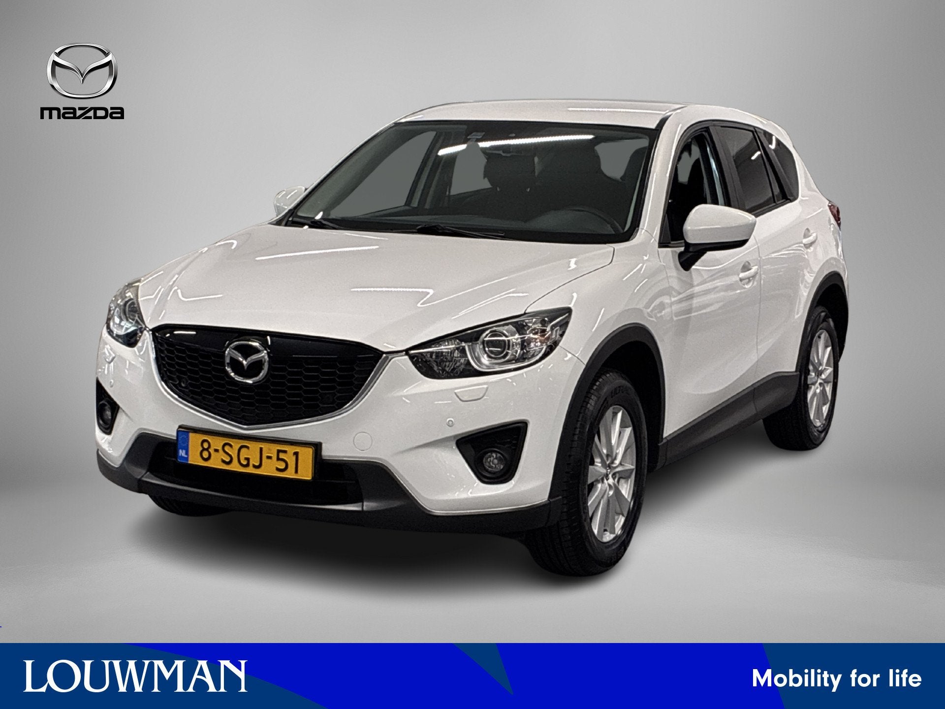 Mazda CX-5 2.0 Skylease+ | Navigatie | Parkeersensoren V+A |, 4 cilinders, Wit, Bedrijf, SUV of Terreinwagen