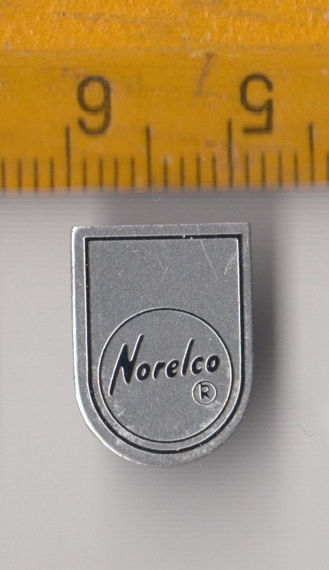 Norelco Philips Radio embleem schildje logo E, Ophalen of Verzenden