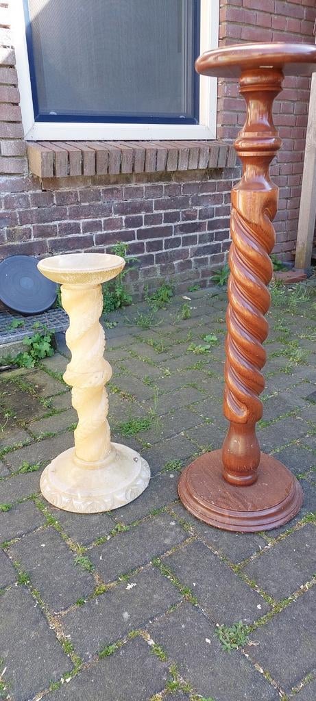Houten plantenzuil, Ophalen, Gebruikt