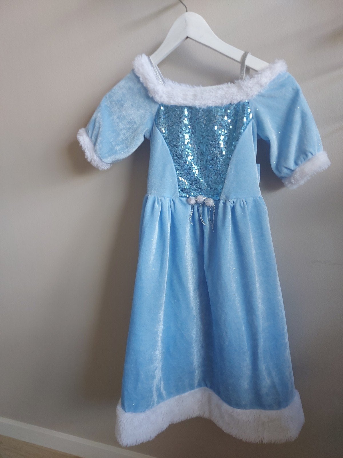Efteling Frozen Jurk - Elsa Verkleedjurk, Ophalen, Zo goed als nieuw, 110 t/m 116, Meisje