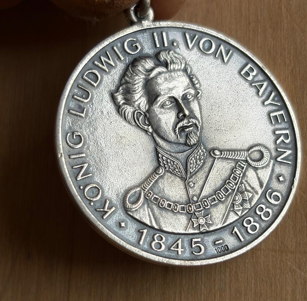 Medaille könig II von Bayern 1845 1886, Ophalen of Verzenden, Overige materialen, Buitenland
