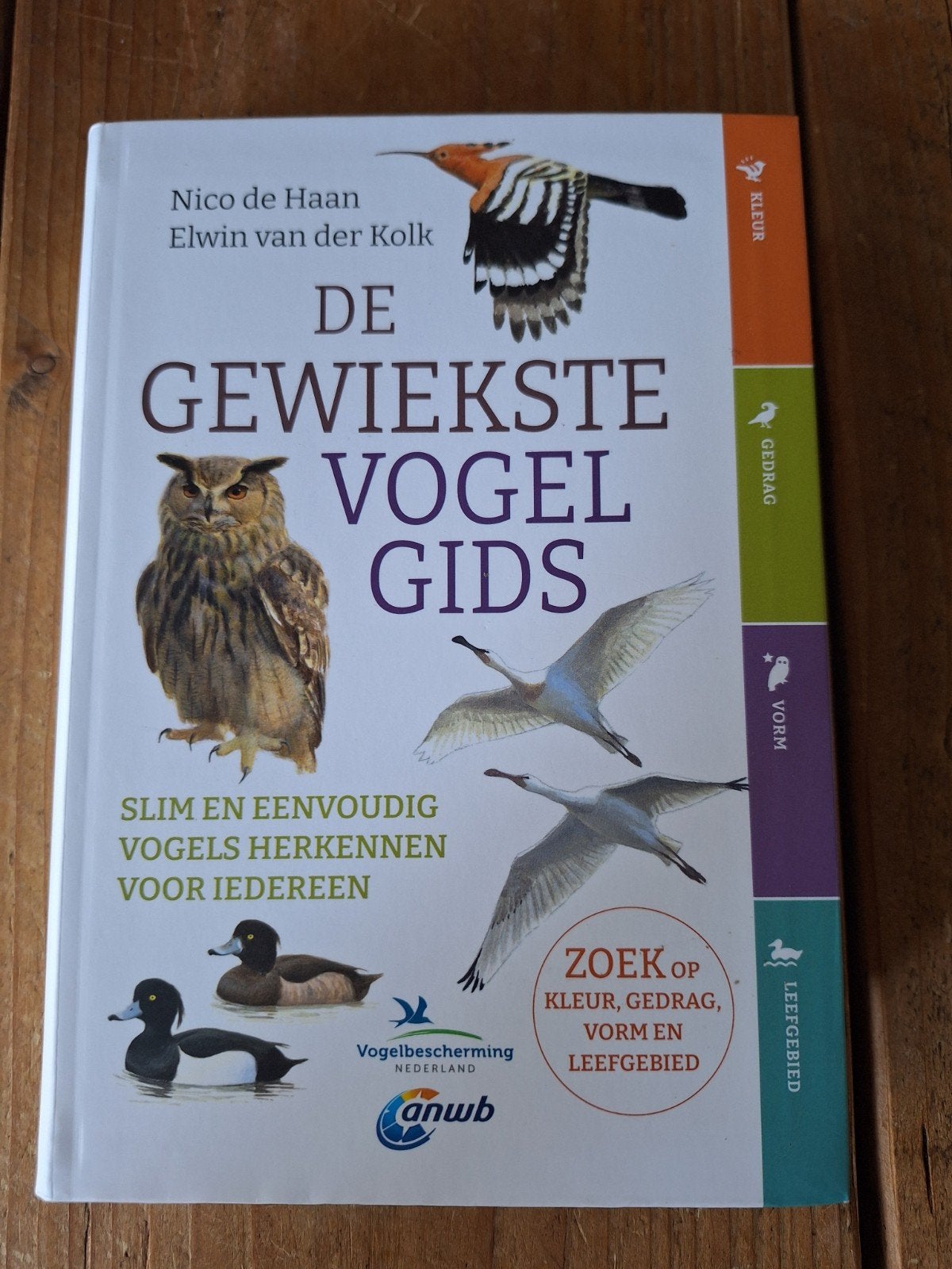 De Gewiekste Vogelgids - Slim en eenvoudig vogels herkennen, Verzenden, Zo goed als nieuw, Vogels, Nico de Haan, Elwin van der Kolk
