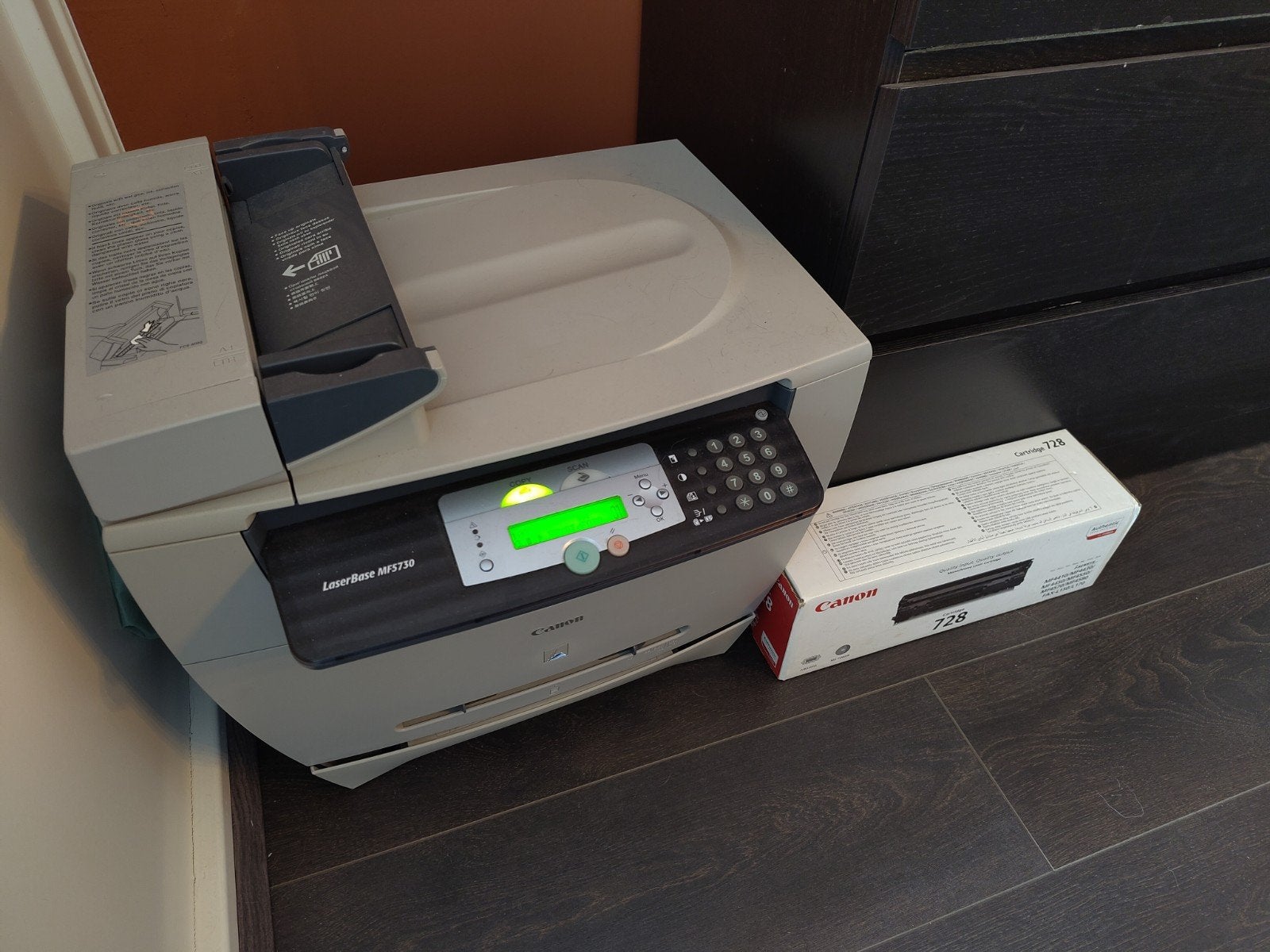 t.e.a.b. Canon LaserBase MF5730 Laserprinter, Computers en Software, Printers, Gebruikt, Canon, All-in-one, Ophalen of Verzenden