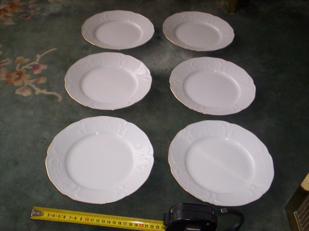 Rosenthal Classic Rose, witte borden met goudrand, Ophalen of Verzenden, Porselein, Overige stijlen, Bord(en)