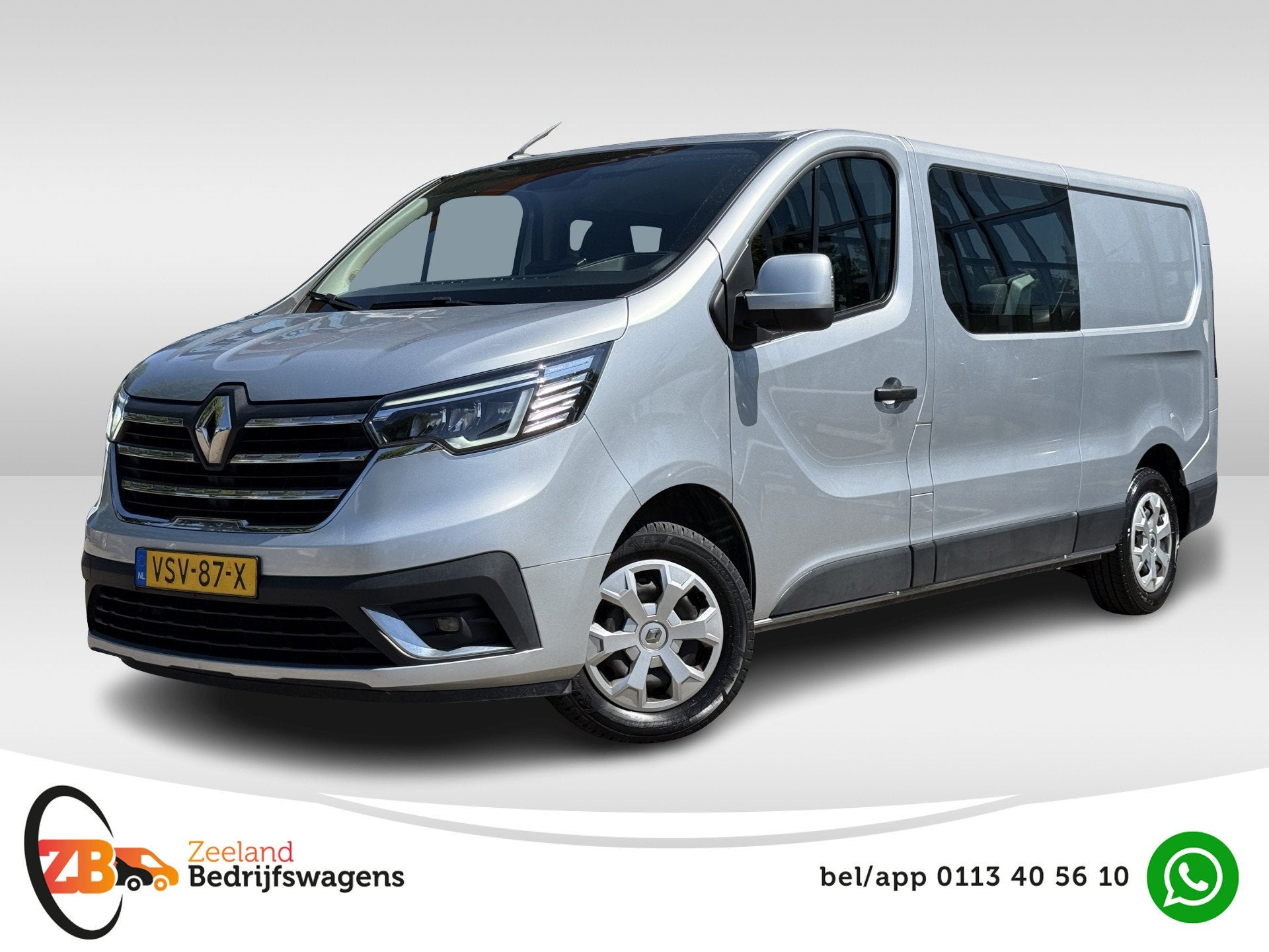 Renault Trafic 2.0 dCi 130 T29 L2H1 DC 6 Pers. Work Edition, Auto's, Voorwielaandrijving, Dealer onderhouden, Stof, Gebruikt