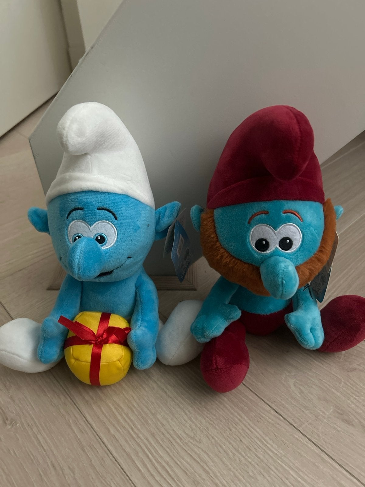 Smurfen Knuffels - Grote Smurf en Smurf met Cadeau, Ophalen, Overige merken, Disney, Overige typen