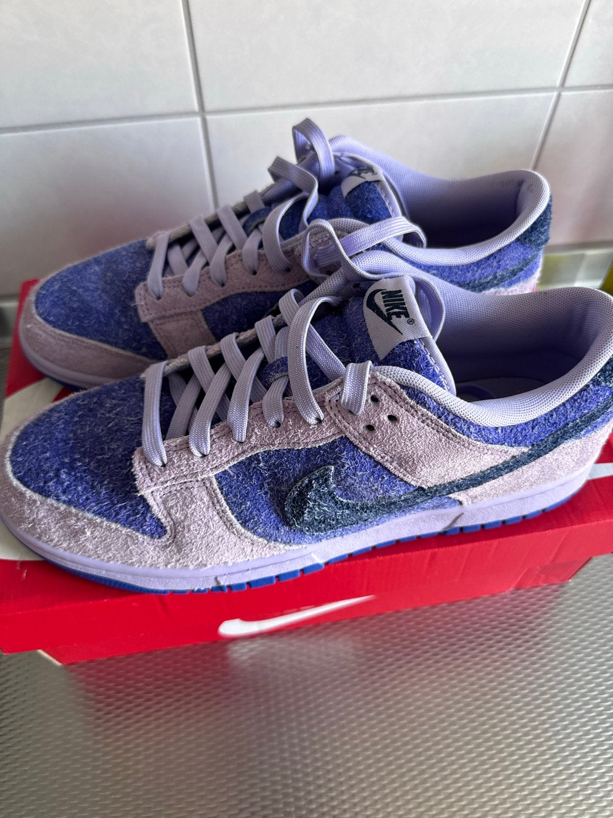 Nike Dunk Low SE W Hortensias Deep Royal Blue, Ophalen, Nieuw, Overige kleuren, Sneakers of Gympen