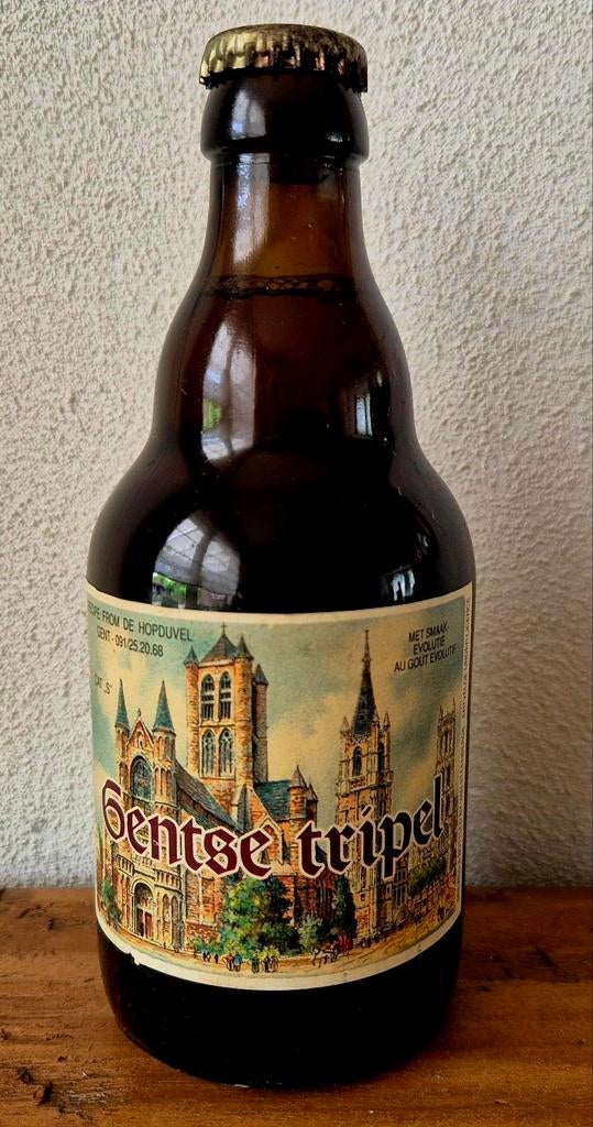 1992 volle fles GENTSE tripel de Hopduvel GENT Steenberge, Ophalen of Verzenden, Zo goed als nieuw, Flesje(s), Overige merken